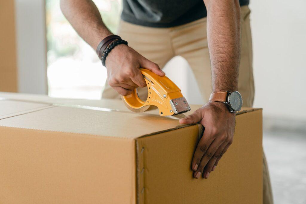 A person wearing a watch while working