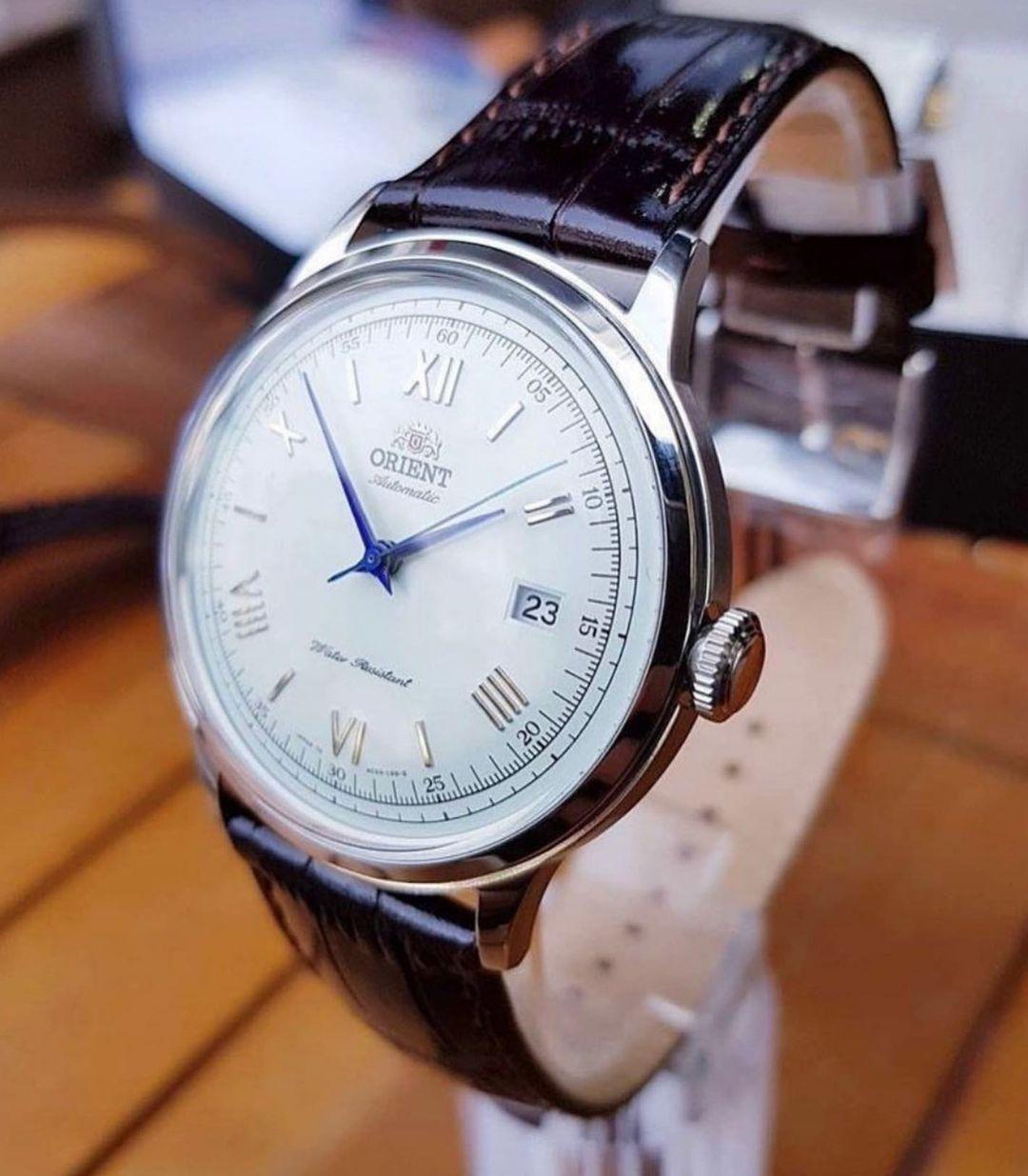 A Side View of Orient Bambino Gen 2 Version 2 FAC00009W Watch