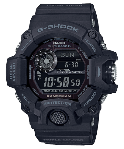 Close-up of a Casio G-Shock Rangeman Field Watch