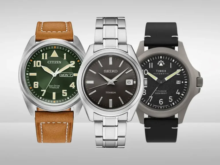 Three best affordable Titanium watches displayed side-by-side.