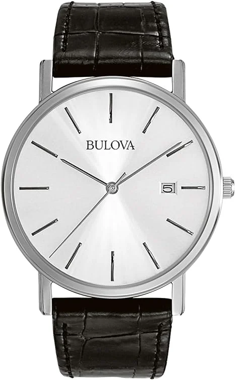 Close-up of the Bulova Classic watch.