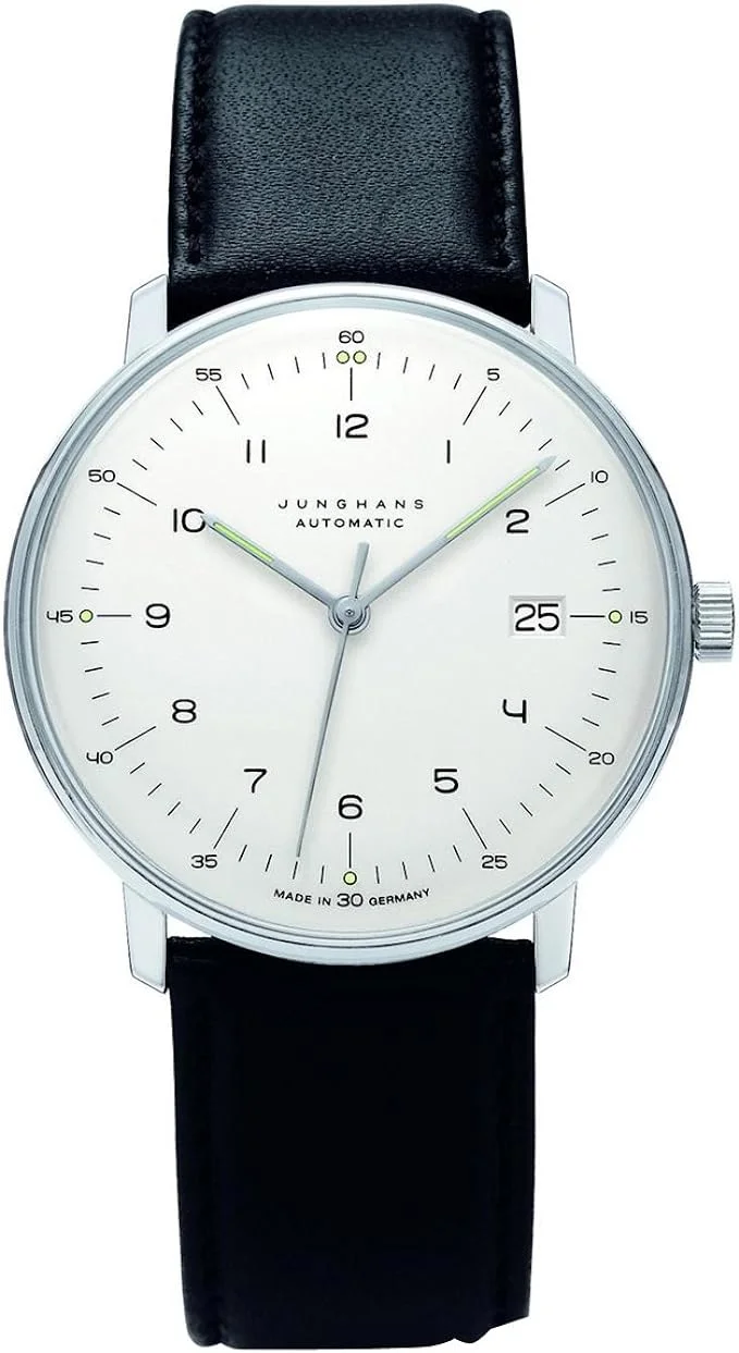 Close-up of the Junghans Max Bill Automatic.