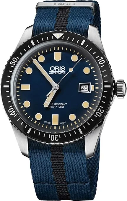 Close-up of the Oris Divers Sixty-Five.